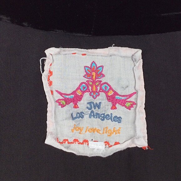 Johnny Was Embroidered Velvet Kimono Cardigan XXL 1X 2X [READ MEASUREMENTS] Silk - Picture 7 of 9